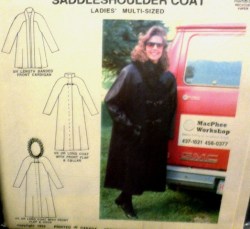 225 MacPhee SADDLESHOULDER LADIES COAT LENGTHS HOOD OR NOT PATTERN XS-XL new
